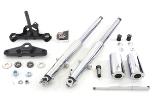 Fork Assembly with Polished Sliders Right Side Drum Brake 1969 / 1971 FL