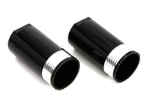 Load image into Gallery viewer, Black Fork Slider Cover Set Tapered Style 1949 / 1984 FL 1980 / 2013 FLT 1980 / 2013 FLT 1986 / UP FLST