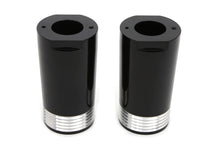 Load image into Gallery viewer, Black Fork Slider Cover Set Tapered Style 1949 / 1984 FL 1980 / 2013 FLT 1980 / 2013 FLT 1986 / UP FLST