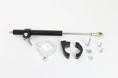 Black Fork Steering Damper Kit 2006 / 2017 FXD with 49mm Forks