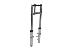 Fork Assembly with Chrome Sliders 6 Over Stock 1980 / 1983 FX