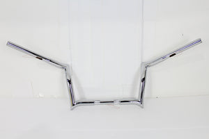 10" Z-Bar Handlebar without Indents Chrome 1986 / 2013 FLT 1982 / UP FLHX