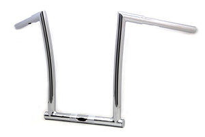 14" Chrome ChiZeled Z-Bar Handlebar with Indents 2015 / UP FLTR