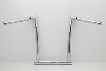 Load image into Gallery viewer, 14&quot; Chrome ChiZeled Z-Bar Handlebar with Indents 2015 / UP FLTR