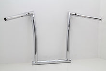 Load image into Gallery viewer, 14&quot; Chrome ChiZeled Z-Bar Handlebar with Indents 2015 / UP FLTR