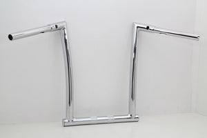 14" Chrome ChiZeled Z-Bar Handlebar with Indents 2015 / UP FLTR
