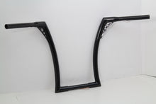 Load image into Gallery viewer, 17&quot; Black Z-Bar Handlebar with Indents 1982 / 1984 FL 1982 / 1984 FX 1982 / UP XL 1986 / 2017&quot; FLST 1984 / 2017&quot; FXST 1982 / 1994 FXR 1982 / 1994 FXR 1991 / 2017&quot; FXD