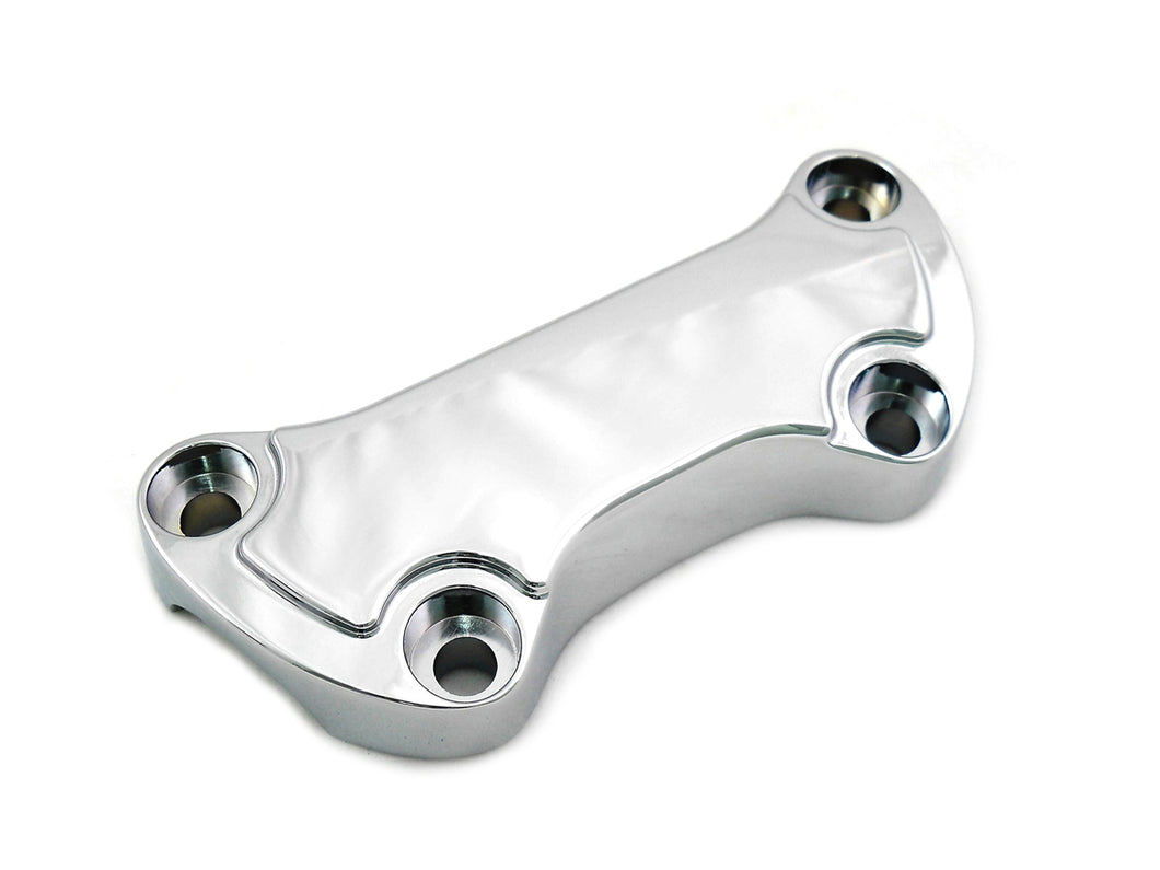 Chrome Smooth Handlebar Clamp Cover 1999 / UP FL 1999 / UP FX