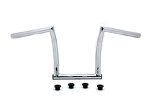 Load image into Gallery viewer, 11&quot; Chrome ChiZeled Z-Bar Handlebar with Indents 1980 / UP XL 1984 / 2017 FXST 1980 / UP FLT 1980 / UP FLT