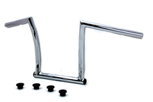 Load image into Gallery viewer, 11&quot; Chrome ChiZeled Z-Bar Handlebar with Indents 1980 / UP XL 1984 / 2017 FXST 1980 / UP FLT 1980 / UP FLT