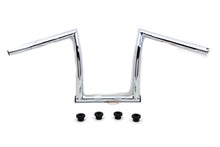 Load image into Gallery viewer, 11&quot; Chrome ChiZeled Z-Bar Handlebar with Indents 1980 / UP XL 1984 / 2017 FXST 1980 / UP FLT 1980 / UP FLT