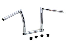 Load image into Gallery viewer, 11&quot; Chrome ChiZeled Z-Bar Handlebar with Indents 1980 / UP XL 1984 / 2017 FXST 1980 / UP FLT 1980 / UP FLT