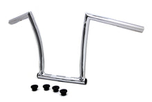 Load image into Gallery viewer, 13 Chrome ChiZeled Z-Bar Handlebar with Indents 1980 / UP XL 1984 / 2017 FXST 1980 / UP FLT 1980 / UP FLT