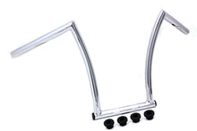 Load image into Gallery viewer, 15&quot; Chrome ChiZeled Z-Bar Handlebar with Indents 1980 / UP XL 1984 / 2017 FXST 1980 / UP FLT 1980 / UP FLT