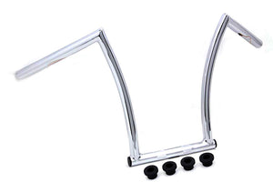 15" Chrome ChiZeled Z-Bar Handlebar with Indents 1980 / UP XL 1984 / 2017 FXST 1980 / UP FLT 1980 / UP FLT