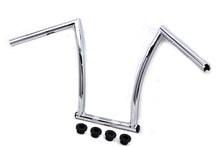 Load image into Gallery viewer, 15&quot; Chrome ChiZeled Z-Bar Handlebar with Indents 1980 / UP XL 1984 / 2017 FXST 1980 / UP FLT 1980 / UP FLT