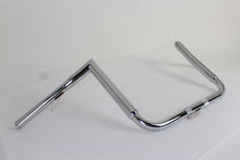 Load image into Gallery viewer, 12&quot; Chrome ChiZeled Z-Bar Handlebar without Indents 2014 / UP FLH 2014 / UP FLHX 2014 / UP FLHTCUTG 2014 / UP FLHTK