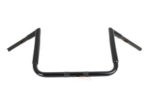 Load image into Gallery viewer, 12&quot; Black ChiZeled Z-Bar Handlebar without Indents 2014 / UP FLH 2014 / UP FLHX 2014 / UP FLHTCUTG 2014 / UP FLHTK