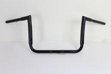 Load image into Gallery viewer, 12&quot; Black ChiZeled Z-Bar Handlebar without Indents 2014 / UP FLH 2014 / UP FLHX 2014 / UP FLHTCUTG 2014 / UP FLHTK