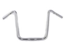 Load image into Gallery viewer, 18&quot; Rhino Ape Hanger Handlebar with Indents Chrome 0 /  Custom application for use with 1-1/4&quot; risers&quot;