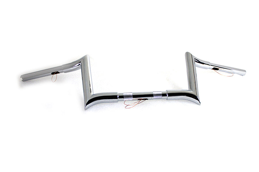 8 Chrome Z-Bar Handlebar with Indents 1982 / 1984 FL 1982 / 1984 FX 1985 / UP XL 1986 / 2017 FLST 1984 / 2017 FXST 1991 / 2017 FXD 1984 / 1994 FXR