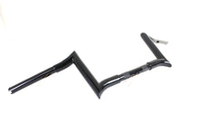 Load image into Gallery viewer, 8 Black Z-Bar Handlebar with Indents 1982 / 1984 FL 1982 / 1984 FX 1985 / UP XL 1986 / 2017 FLST 1984 / 2017 FXST 1991 / 2017 FXD 1984 / 1994 FXR
