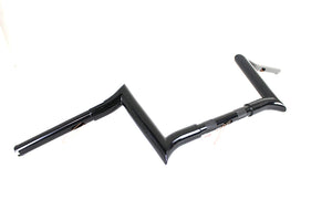 8 Black Z-Bar Handlebar with Indents 1982 / 1984 FL 1982 / 1984 FX 1985 / UP XL 1986 / 2017 FLST 1984 / 2017 FXST 1991 / 2017 FXD 1984 / 1994 FXR