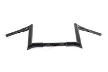 Load image into Gallery viewer, 10&quot; Black Z-Bar Handlebar with Indents 1982 / 1984 FL 1982 / 1984 FX 1985 / UP XL 1986 / 2017 FLST 1984 / 2017 FXST 1991 / 2017 FXD 1984 / 1994 FXR