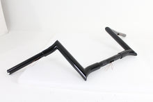Load image into Gallery viewer, 10&quot; Black Z-Bar Handlebar with Indents 1982 / 1984 FL 1982 / 1984 FX 1985 / UP XL 1986 / 2017 FLST 1984 / 2017 FXST 1991 / 2017 FXD 1984 / 1994 FXR