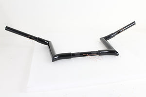 10" Black Z-Bar Handlebar with Indents 1982 / 1984 FL 1982 / 1984 FX 1985 / UP XL 1986 / 2017 FLST 1984 / 2017 FXST 1991 / 2017 FXD 1984 / 1994 FXR