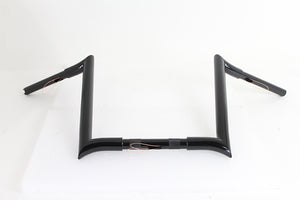 14" Black Z-Bar Handlebar with Indents 1982 / 1984 FL 1982 / 1984 FX 1985 / UP XL 1986 / 2017 FLST 1984 / 2017 FXST 1991 / 2017 FXD 1984 / 1994 FXR