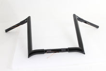 Load image into Gallery viewer, 16&quot; Black Z-Bar Handlebar with Indents 1982 / 1984 FL 1982 / 1984 FX 1985 / UP XL 1986 / 2017 FLST 1984 / 2017 FXST 1991 / 2017 FXD 1984 / 1994 FXR