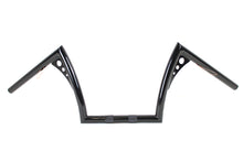 Load image into Gallery viewer, 10&quot; Z-Bar Handlebar with Wiring Indents and Holes Black 1982 / 1984 FL 1982 / 1984 FX 1982 / UP XL 1986 / 2017 FLST 1984 / 2017 FXST 1982 / 1994 FXR 1982 / 1994 FXR 1991 / 2017 FXD