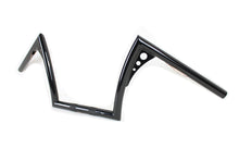 Load image into Gallery viewer, 10&quot; Z-Bar Handlebar with Wiring Indents and Holes Black 1982 / 1984 FL 1982 / 1984 FX 1982 / UP XL 1986 / 2017 FLST 1984 / 2017 FXST 1982 / 1994 FXR 1982 / 1994 FXR 1991 / 2017 FXD