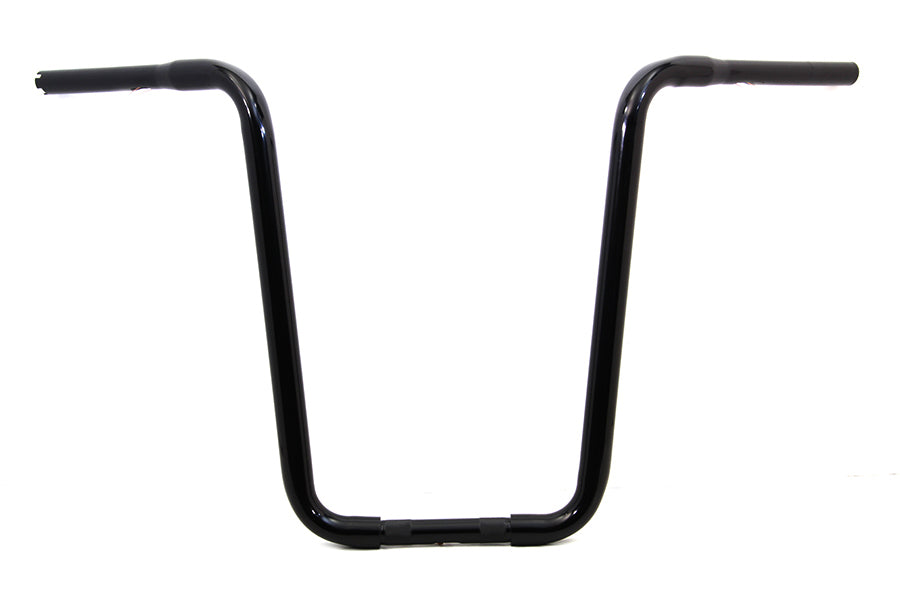 Narrow Body Ape Hanger Handlebar with Indents Black 0 /  Custom Application