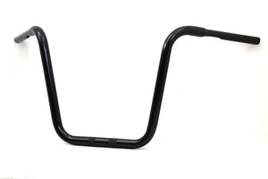 15-1/2" Rhino Ape Hanger Handlebar with Indents Black 0 /  Custom application for use with 1-1/4" risers"