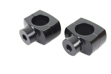 Load image into Gallery viewer, 1-1/4&quot; Shorty Riser Set Black Custom application for 1-1/4&quot; handlebars only