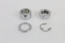Load image into Gallery viewer, Rear Axle Spacer Set Smooth Style Chrome 2008 / UP FLT Rear Fitment with 1 Axle&quot;