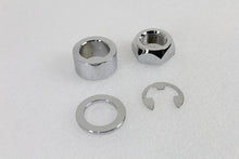 Load image into Gallery viewer, Rear Axle Spacer Set Smooth Style Chrome 2008 / UP FLT Rear Fitment with 1 Axle&quot;