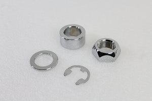 Rear Axle Spacer Set Smooth Style Chrome 2008 / UP FLT Rear Fitment with 1 Axle"