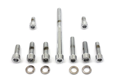 Chrome Carburetor Allen Screw Kit 0 /  Replacement application for Super E