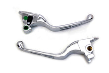 Load image into Gallery viewer, Chrome 3-Slot Wide Hand Lever Set 2015 / 2017 FXSB 2015 / 2017 FLSTN 2015 / 2017 FLSTF 2015 / 2017 FLSTC