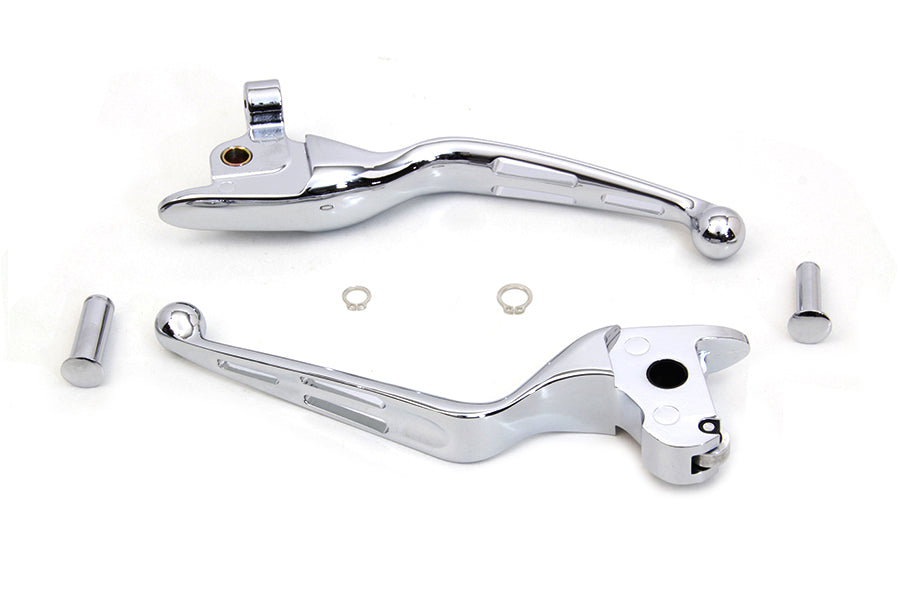 Chrome 3-Slot Wide Hand Lever Set 2014 / 2016 FLT