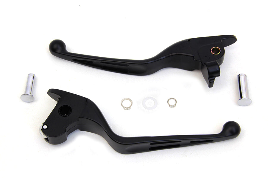 Matte Black 3-Slot Wide Hand Lever Set 2014 / 2016 FLT