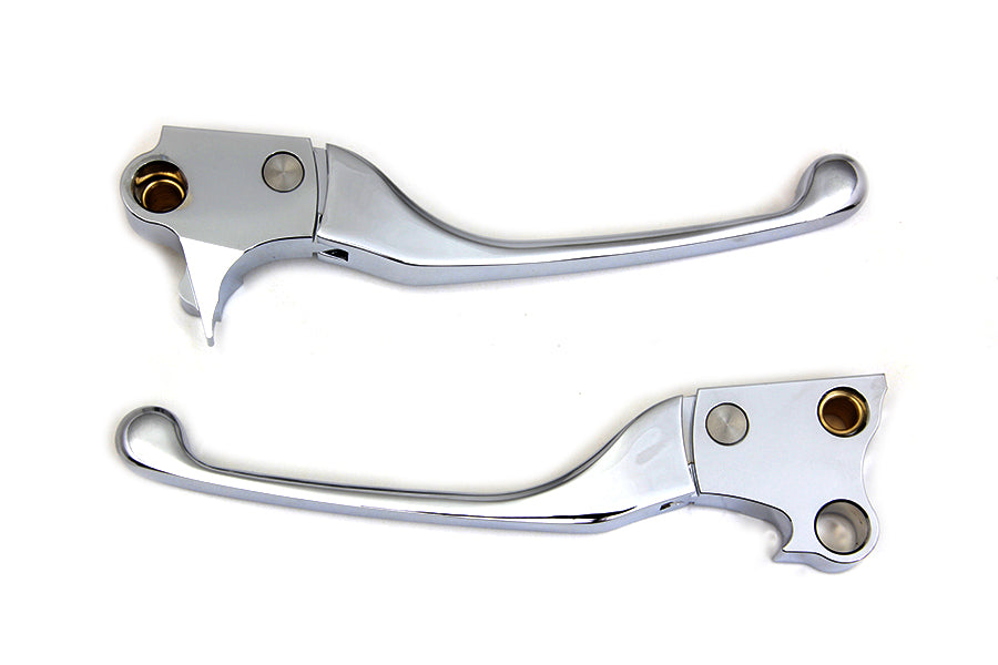 Chrome Adjustable Hand Lever Set 1996 / 2012 FXST 1996 / 2012 FLST 1996 / 2012 FLT