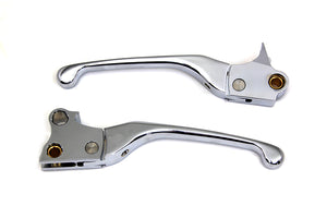 Chrome Adjustable Hand Lever Set 1996 / 2012 FXST 1996 / 2012 FLST 1996 / 2012 FLT