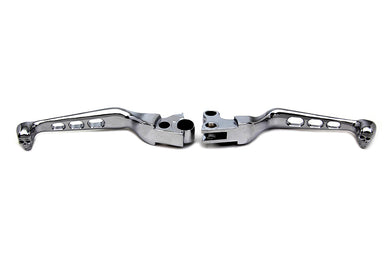 Chrome Contour Drilled Hand Lever Set with Skull Ends 1996 / 2003 XL 1996 / 2017 FXD 1996 / 2014 FLST 1996 / 2014 FXST 1996 / 2007 FLT