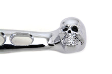 Load image into Gallery viewer, Chrome Contour Drilled Hand Lever Set with Skull Ends 1996 / 2003 XL 1996 / 2017 FXD 1996 / 2014 FLST 1996 / 2014 FXST 1996 / 2007 FLT