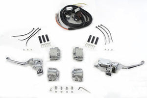 Chrome Handlebar Control Kit with Switches 1996 / 2004 FLT