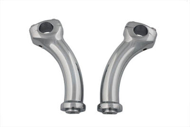 5-3/4 Fatty Pullback Riser Kit Chrome 0 /  Custom application for 1 handlebars